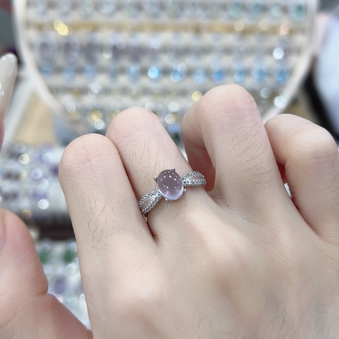 萬***.戒指萤石银S925镶嵌