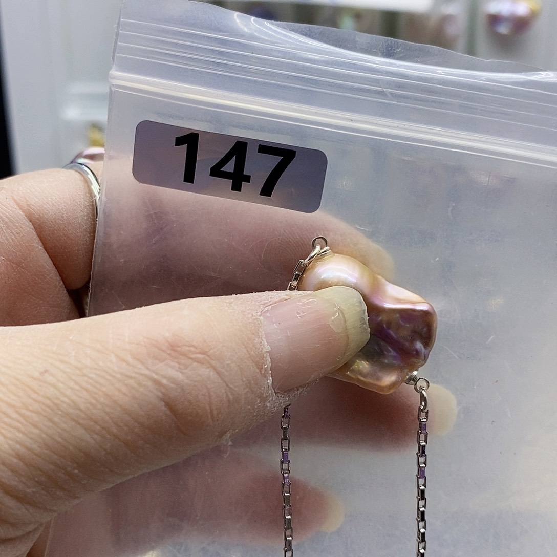 颈饰合金淡水珍珠