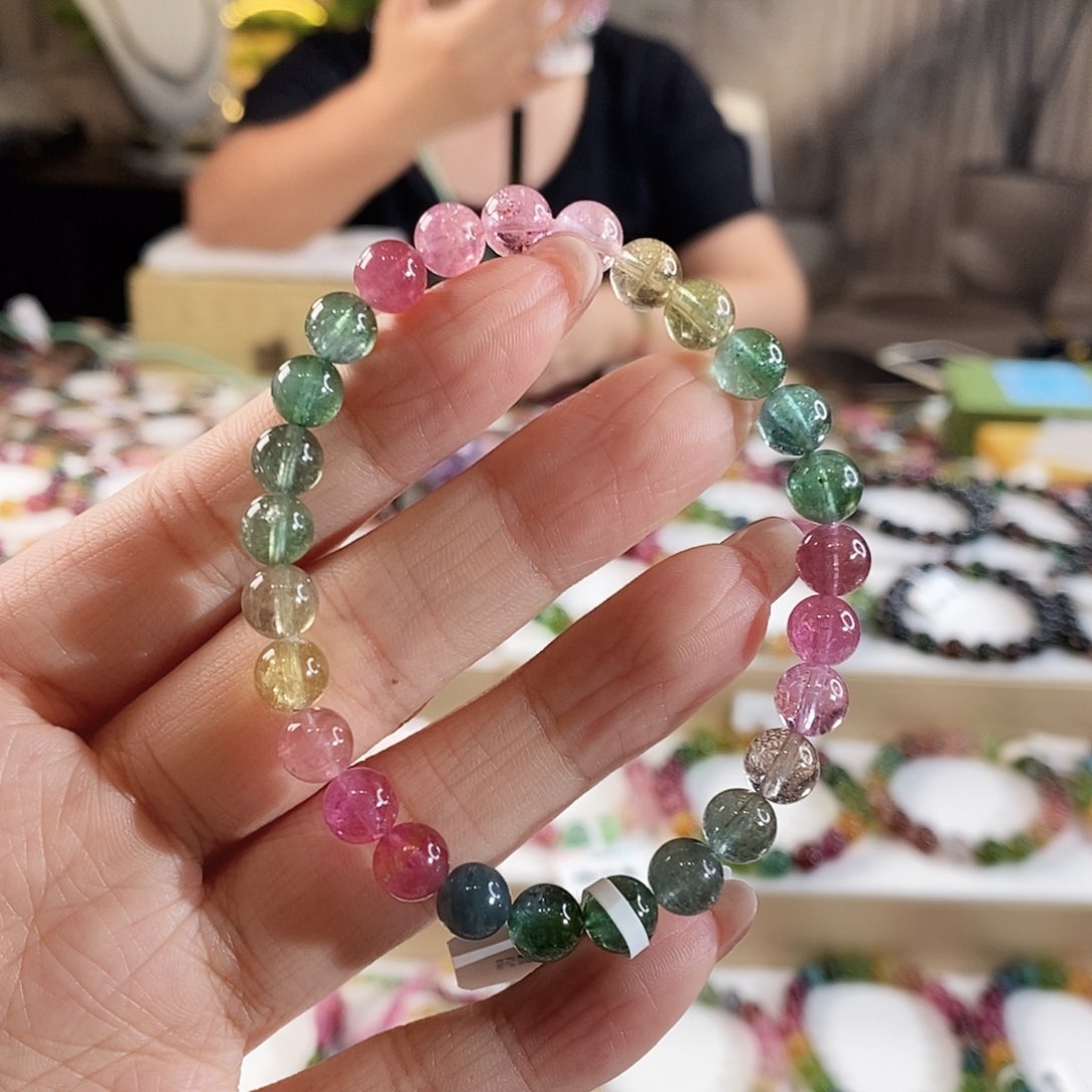 手串未镶嵌碧玺G2440单圈颜色微差