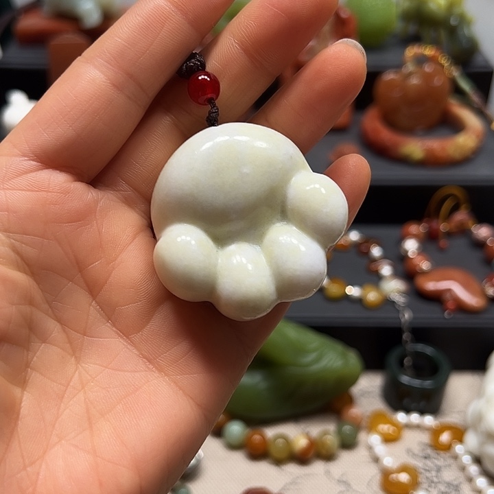 蛇纹石玉未镶嵌手把件