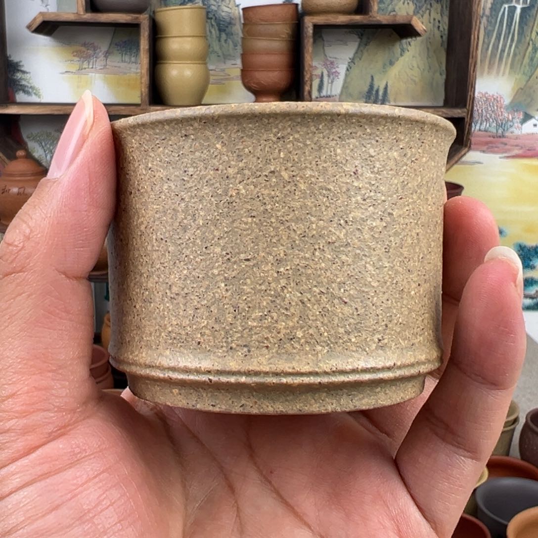 紫砂茶杯拙器甄选，纯原本矿。