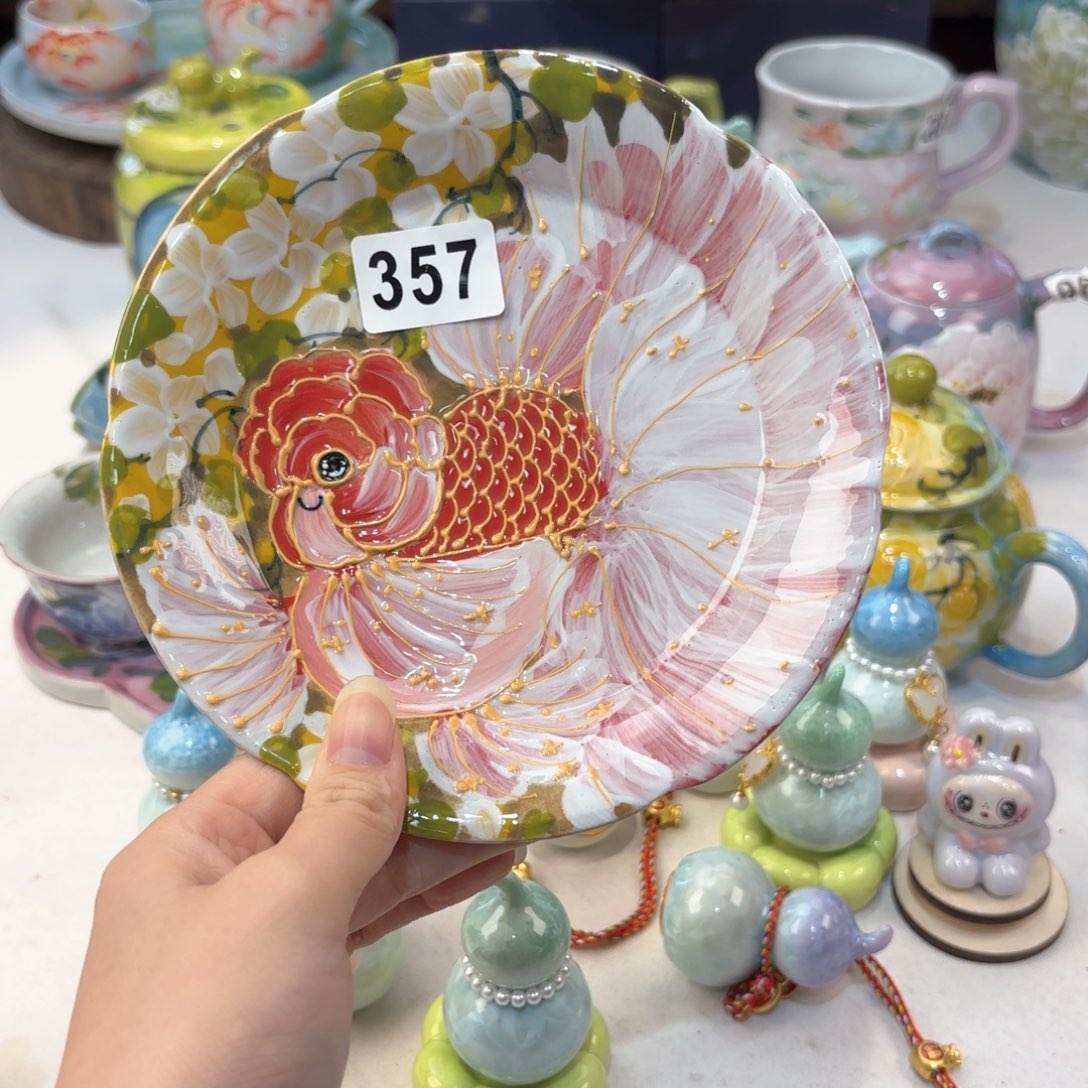 ˆ***麦景德镇手绘高温釉下彩陶瓷茶具