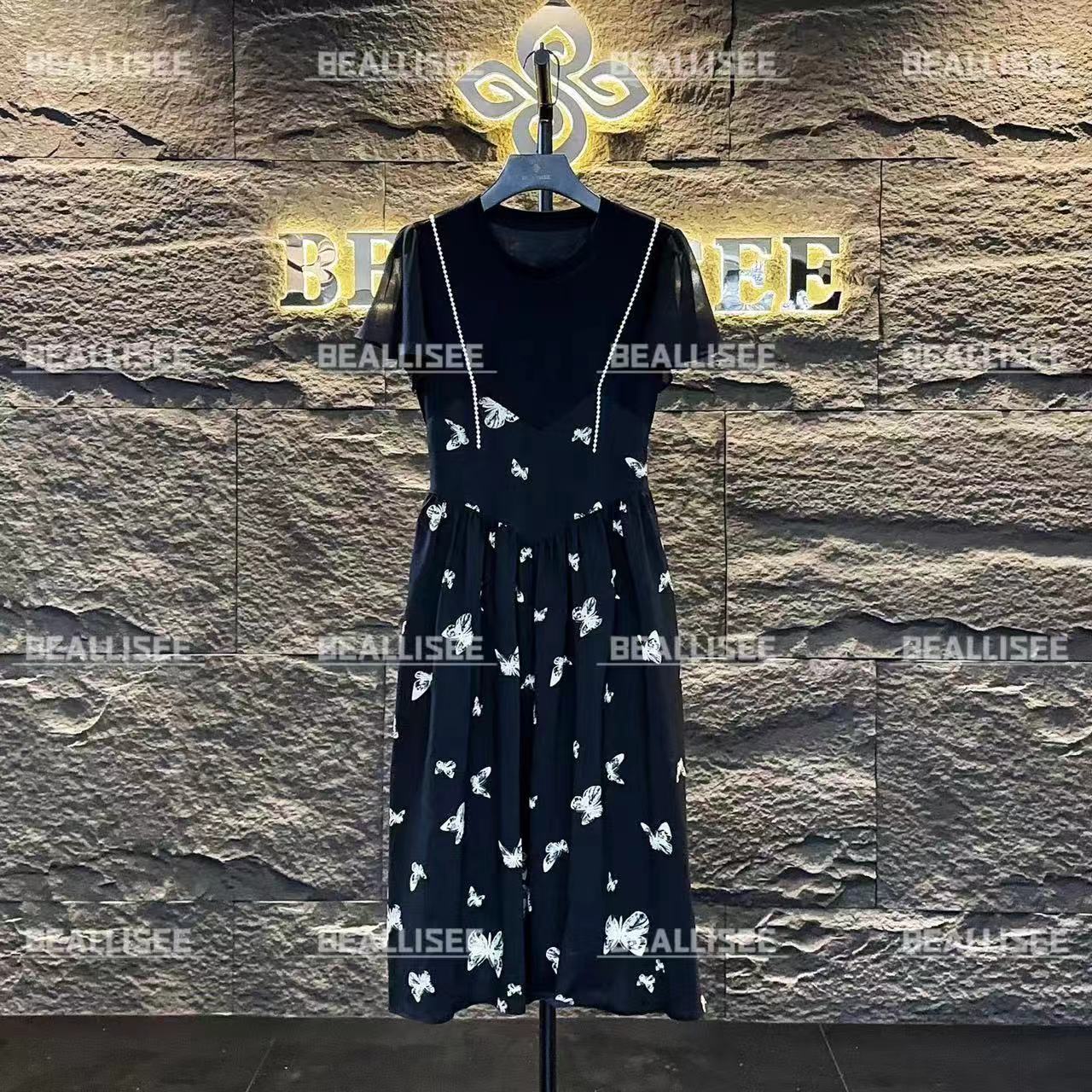 【茶茶】编码【35】夏季新款显瘦纱裙法式气质收腰连衣裙-BLS-A306