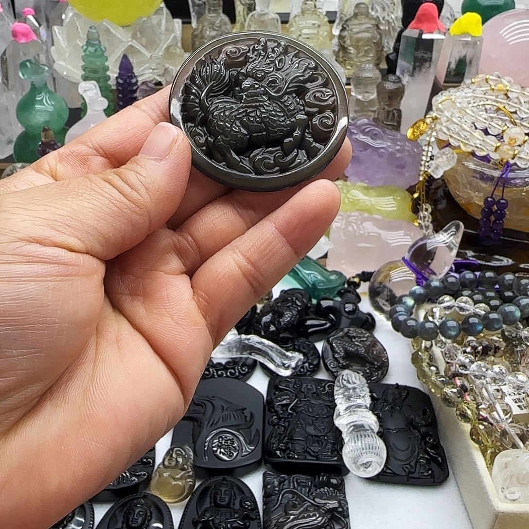 车挂水晶未镶嵌摆件