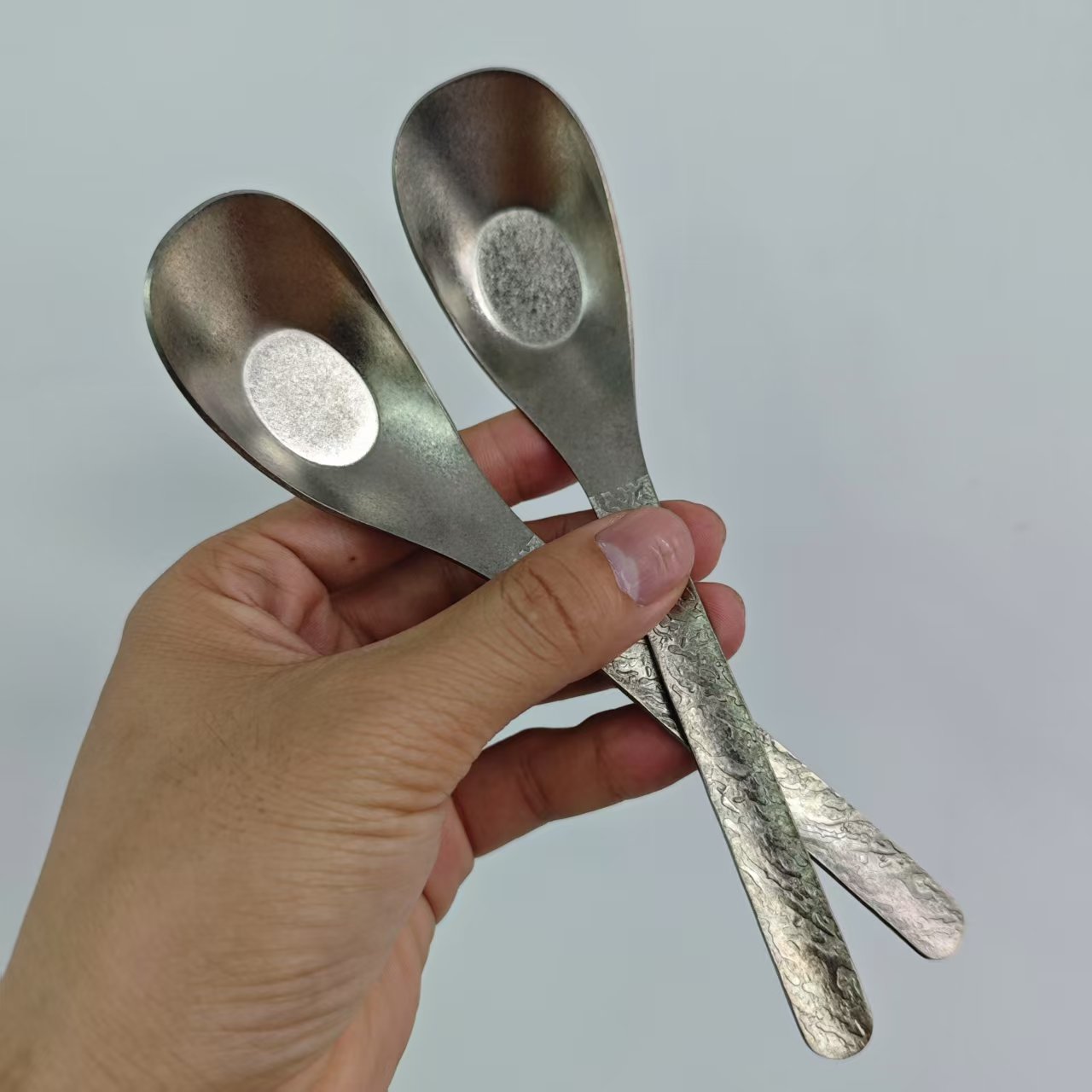 [官方正品]纯钛户外餐具汤勺野营调羹饭勺餐勺轻量便携家用元宝勺