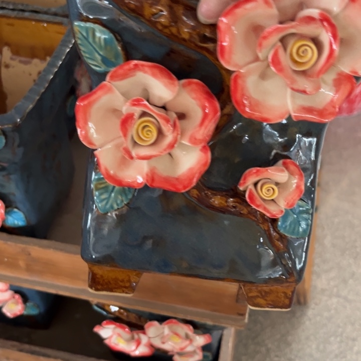 紫砂花盆粗陶材质多肉花盆