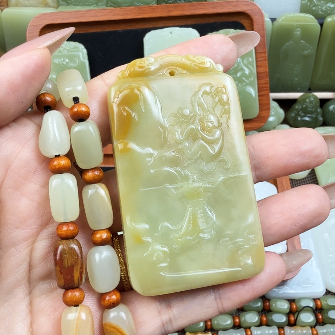 花皮特色生肖猴吊坠