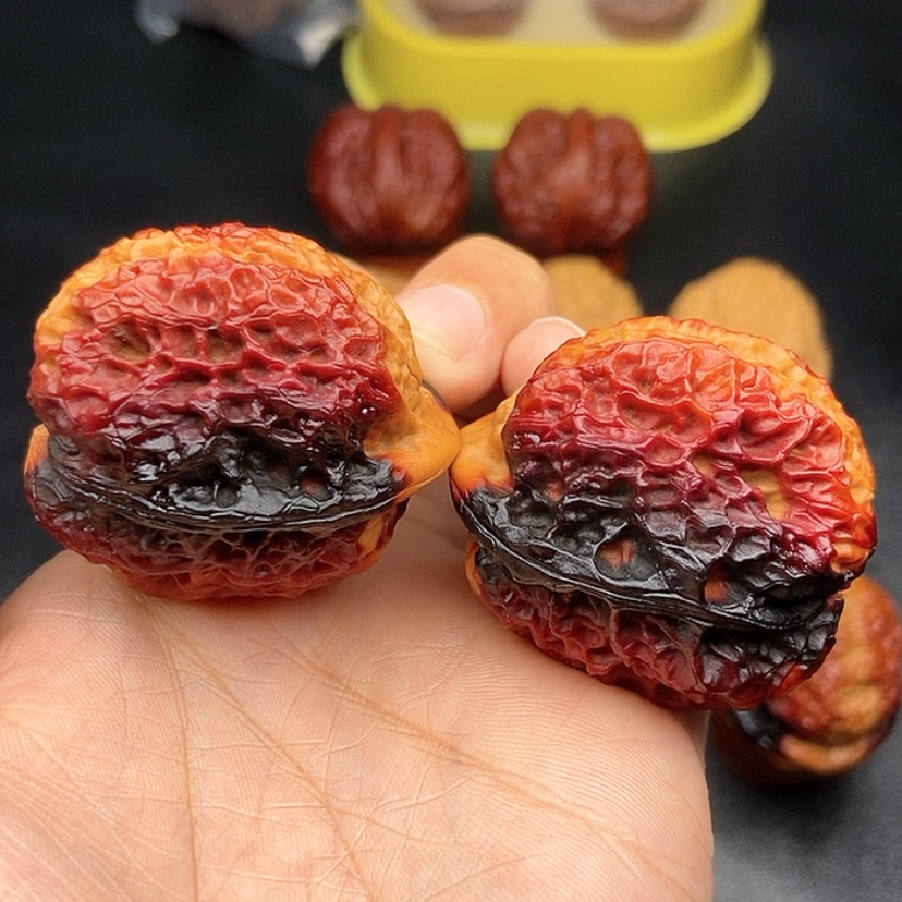 【闪购商品】把件文玩核桃40尺领头羊蟾