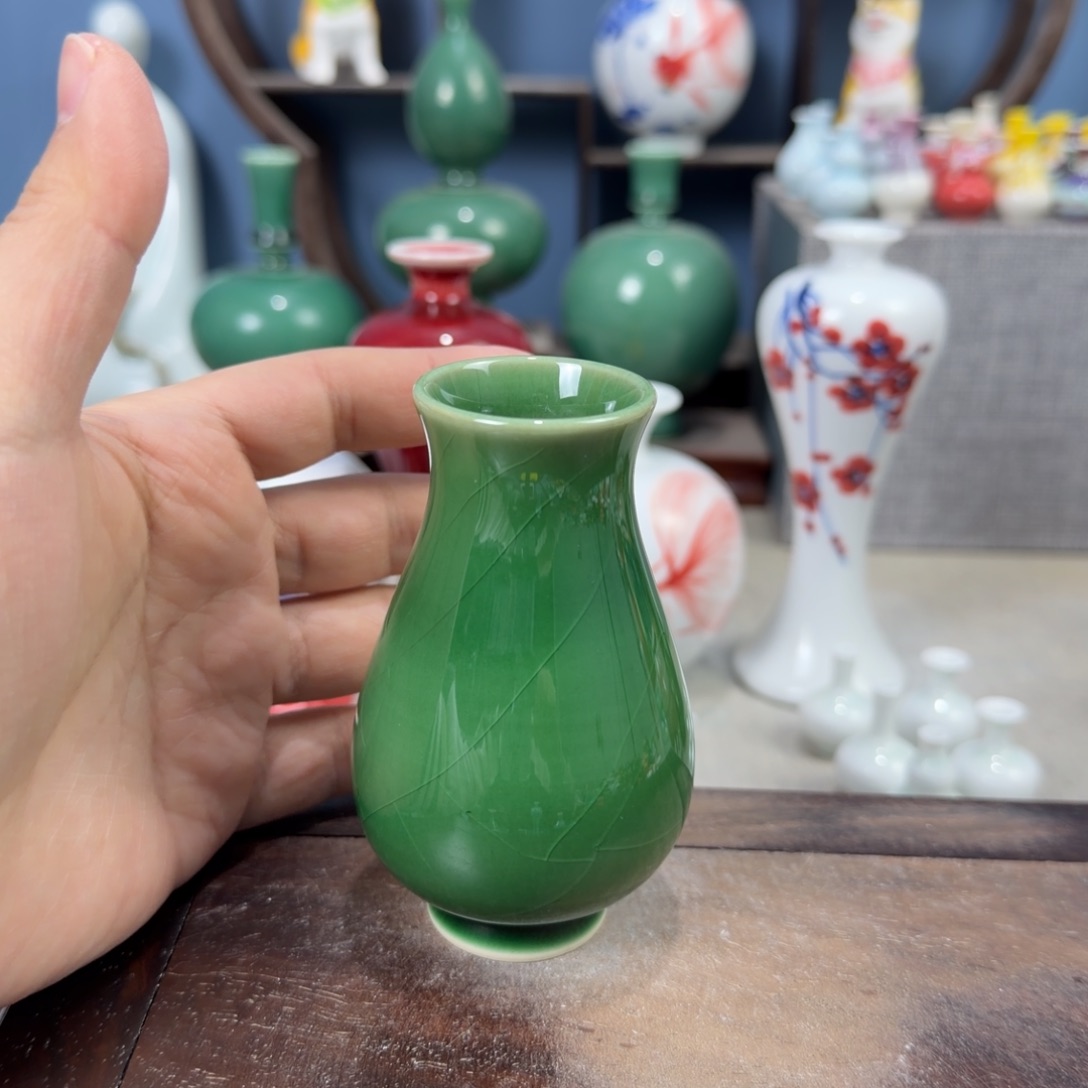 陶瓷手工小花器摆件