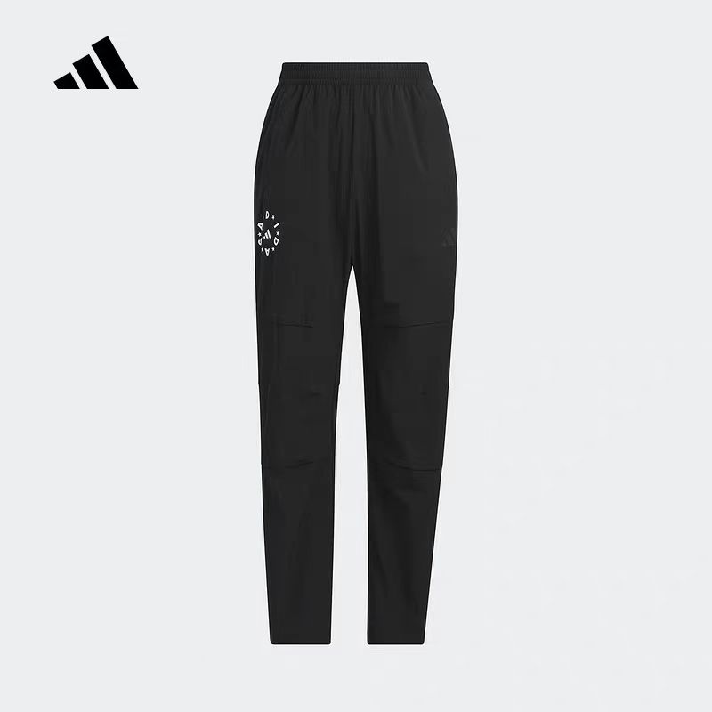 adidas/阿迪达斯男大童流光风黑色简约休闲跑步运动裤子 JL7531