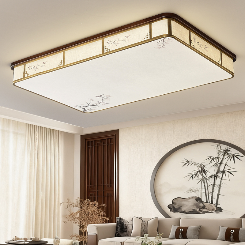 宋式美学新中式吸顶灯圆形客厅灯中国风大厅主灯卧室书房餐厅灯具