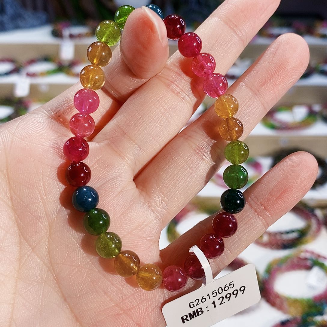 碧玺手链未镶嵌G2615065素圈颜色微差