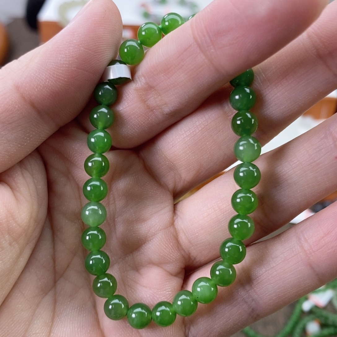 和田玉手串未镶嵌