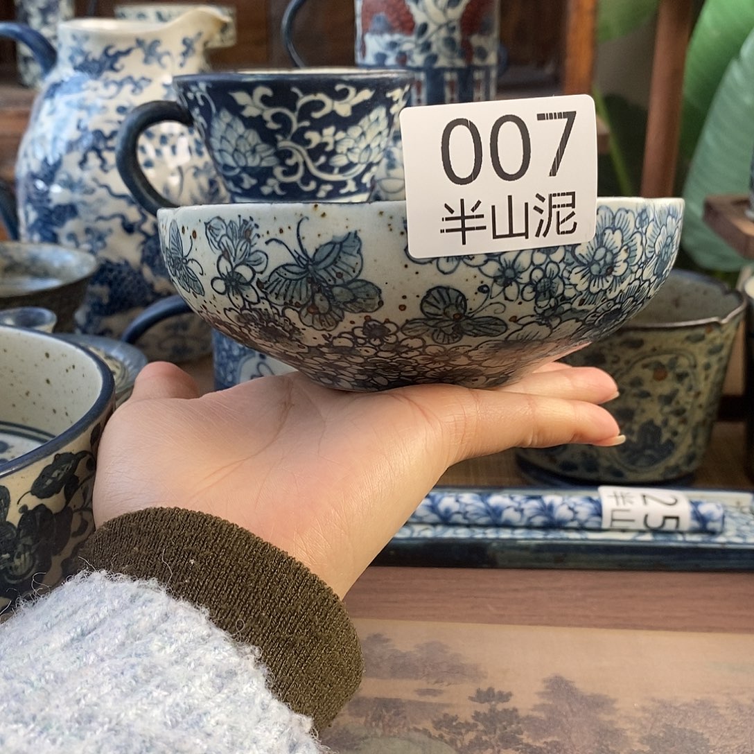 陶手工手绘青花高温陶瓷