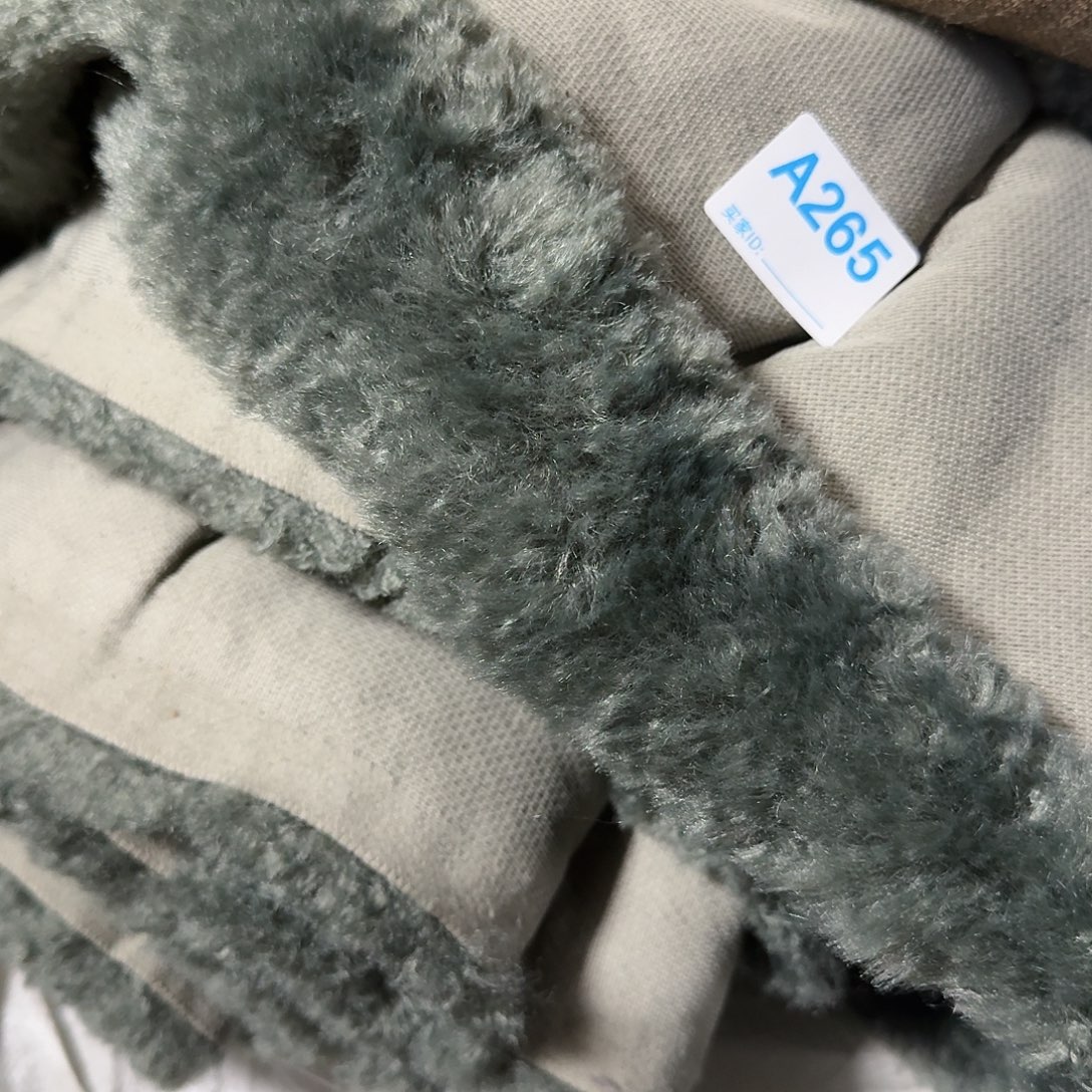 灰绿色细泰迪毛毛14元2米265