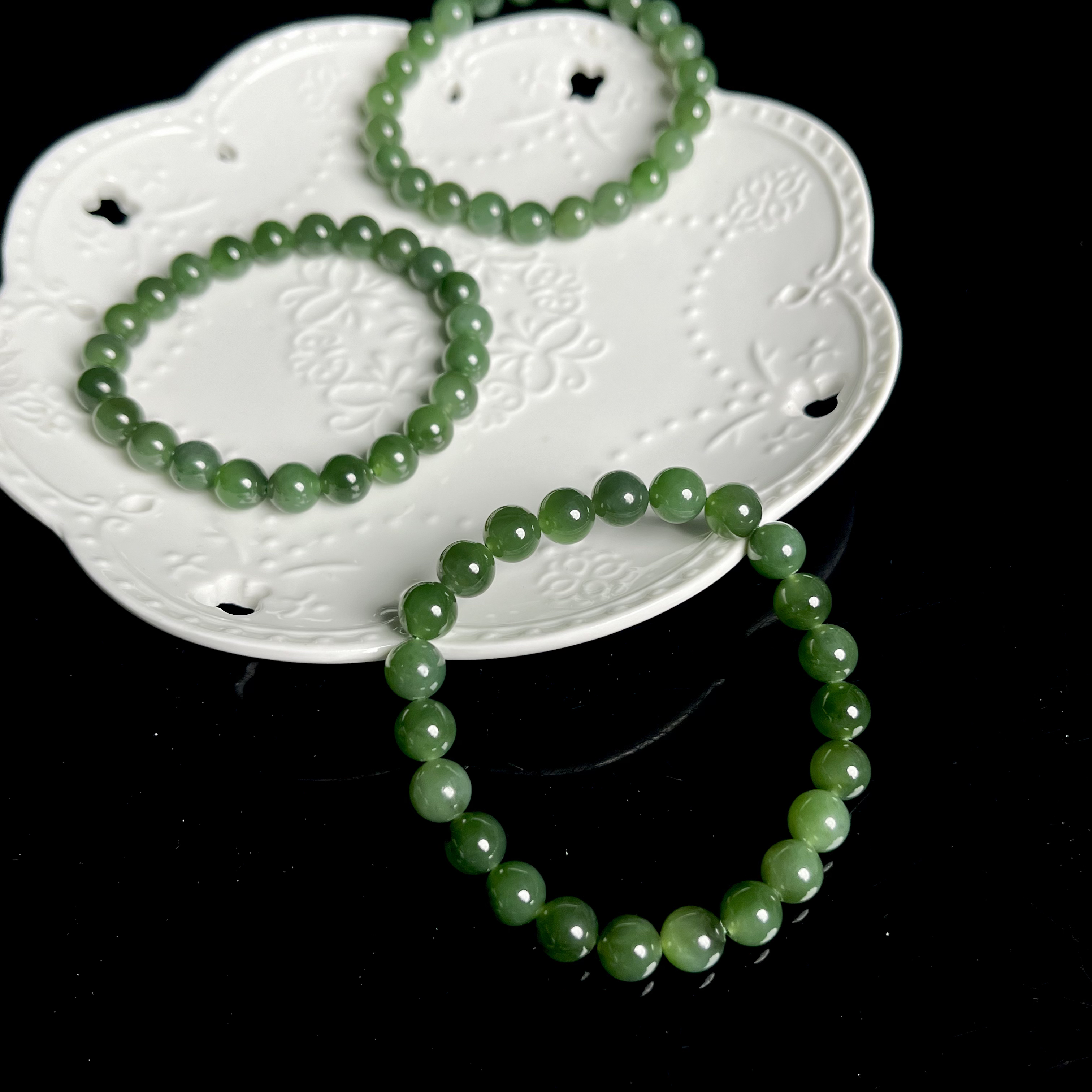 碧玉手串7.8-8mm+女款R5006多样性发其一礼物