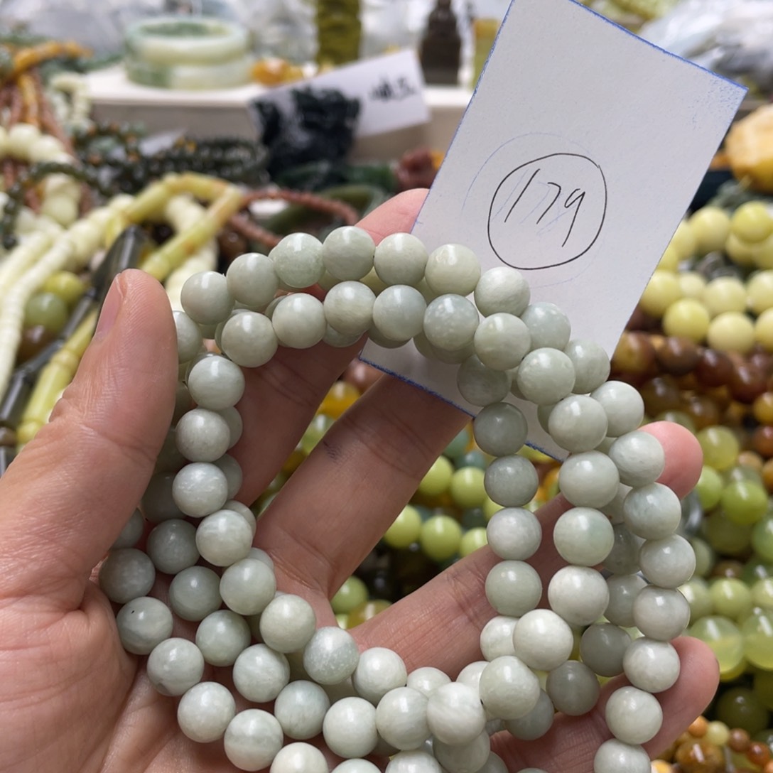 蛇纹石玉手链未镶嵌