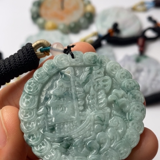 翡翠未镶嵌挂件翡翠