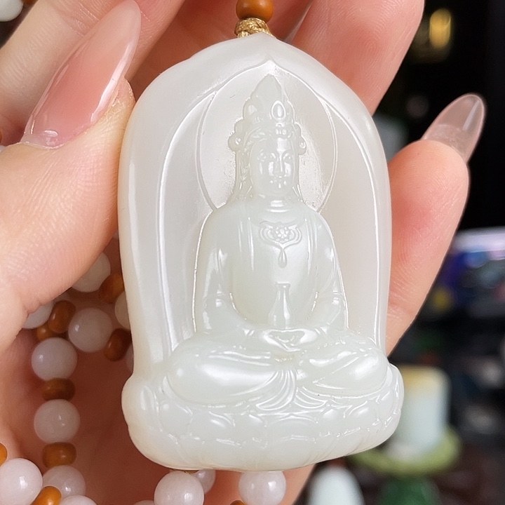 和田玉未镶嵌颈饰定制发货