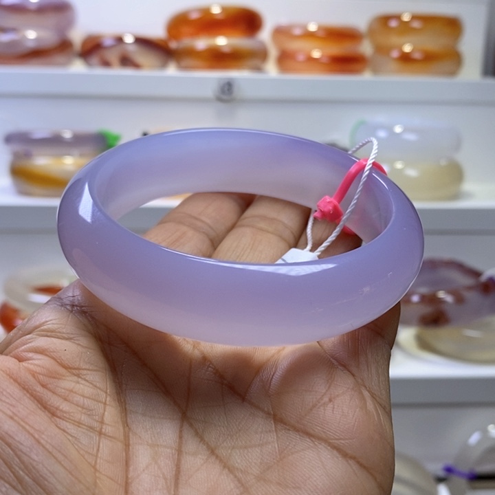 玛瑙/玉髓手镯未镶嵌用****4圈口63