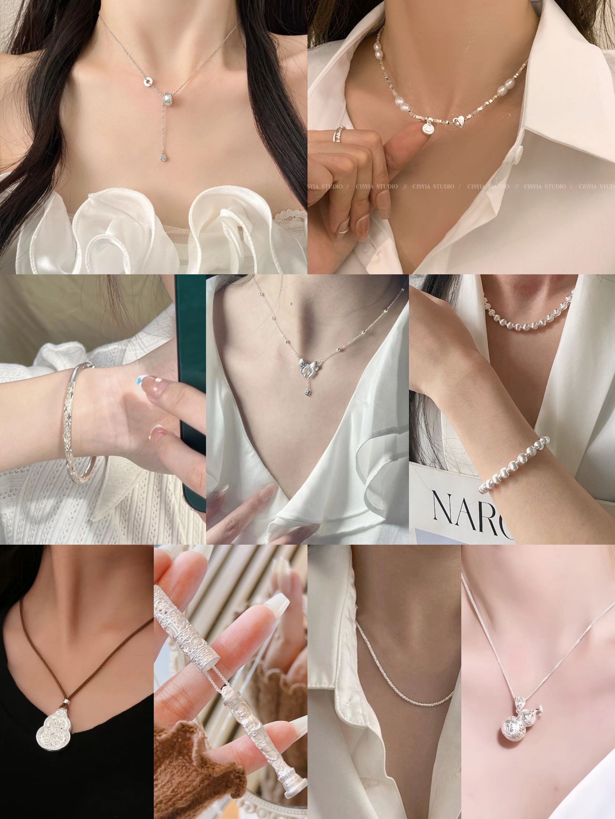 铜合金吊坠 【热卖款】设计百搭拉丝爱心项链简约气质小众素链