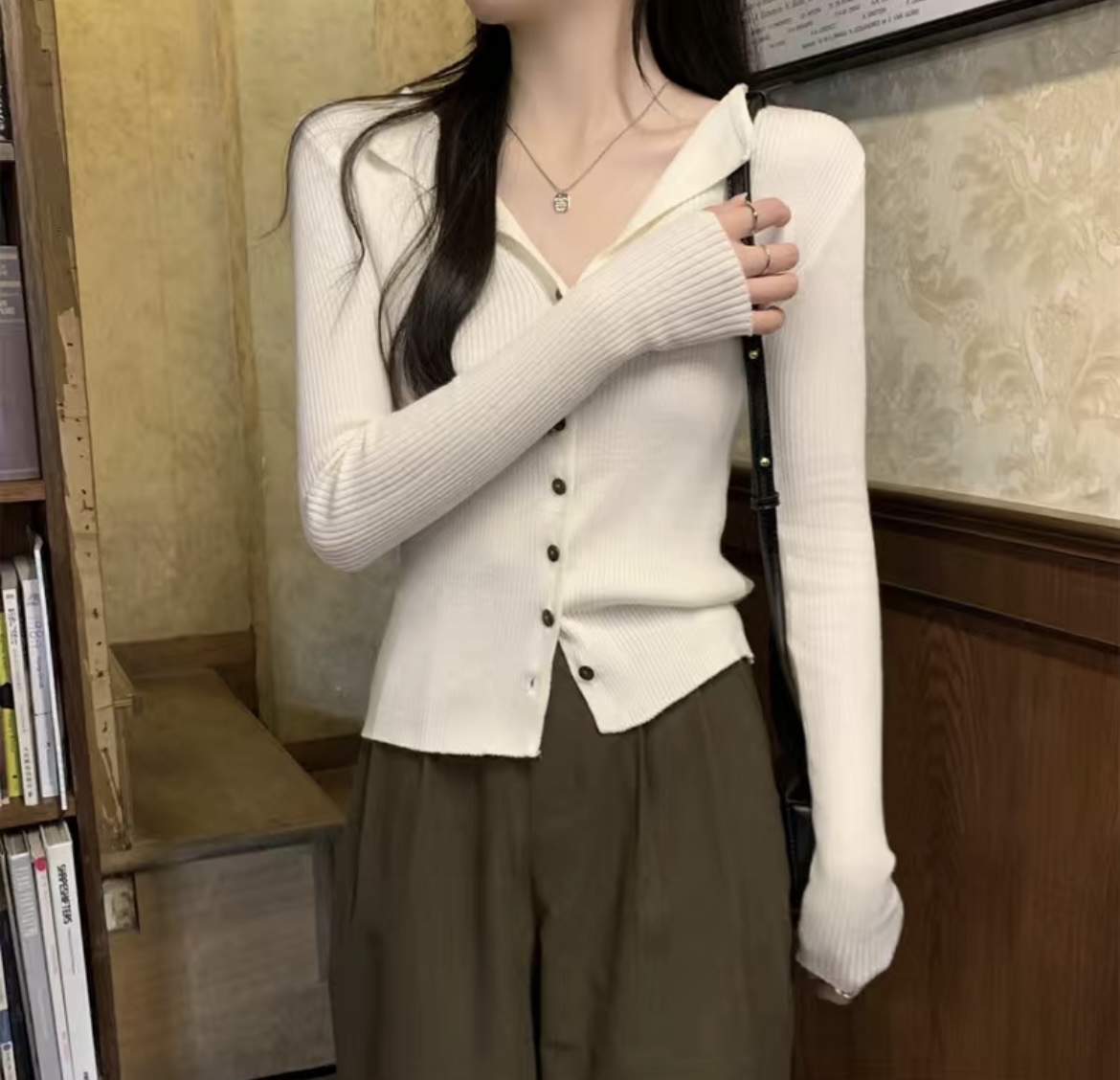 （直播专用链接 私拍不发货)毛针织衫针织开衫显瘦外搭短款百搭