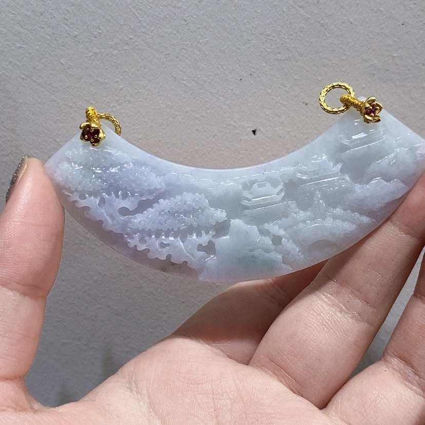 【闪购商品】翡翠未镶嵌颈饰