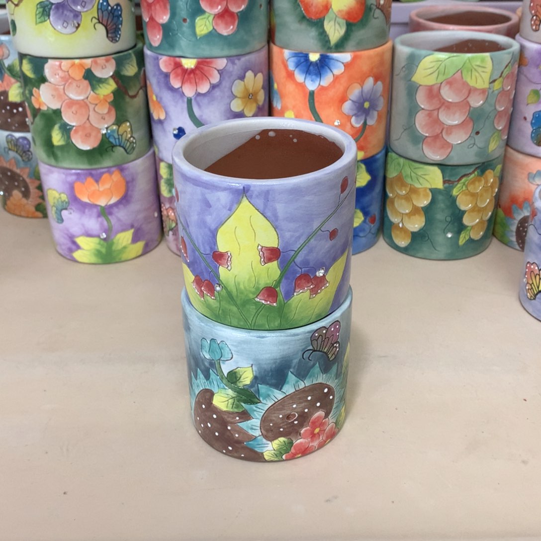 天**E福利花盆，手绘福利