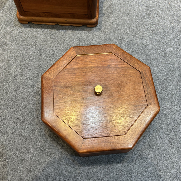 过年必备国标红木缅甸花梨大果紫檀老料瓜果盘八角果盘老料内五格