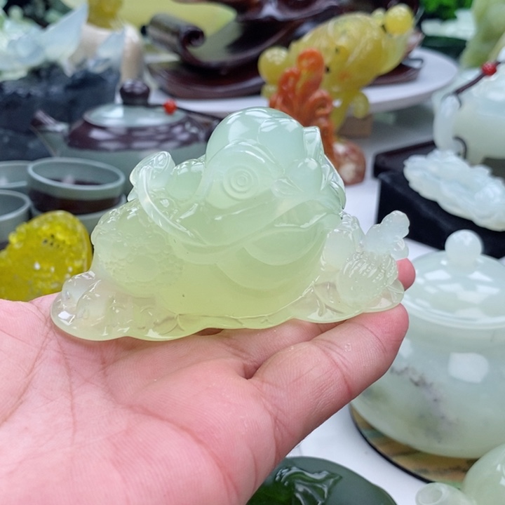 岫玉四大名玉摆件未镶嵌