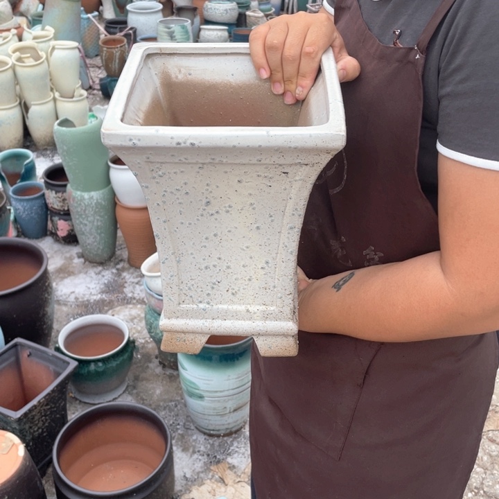 紫砂花盆口20高27正品正品