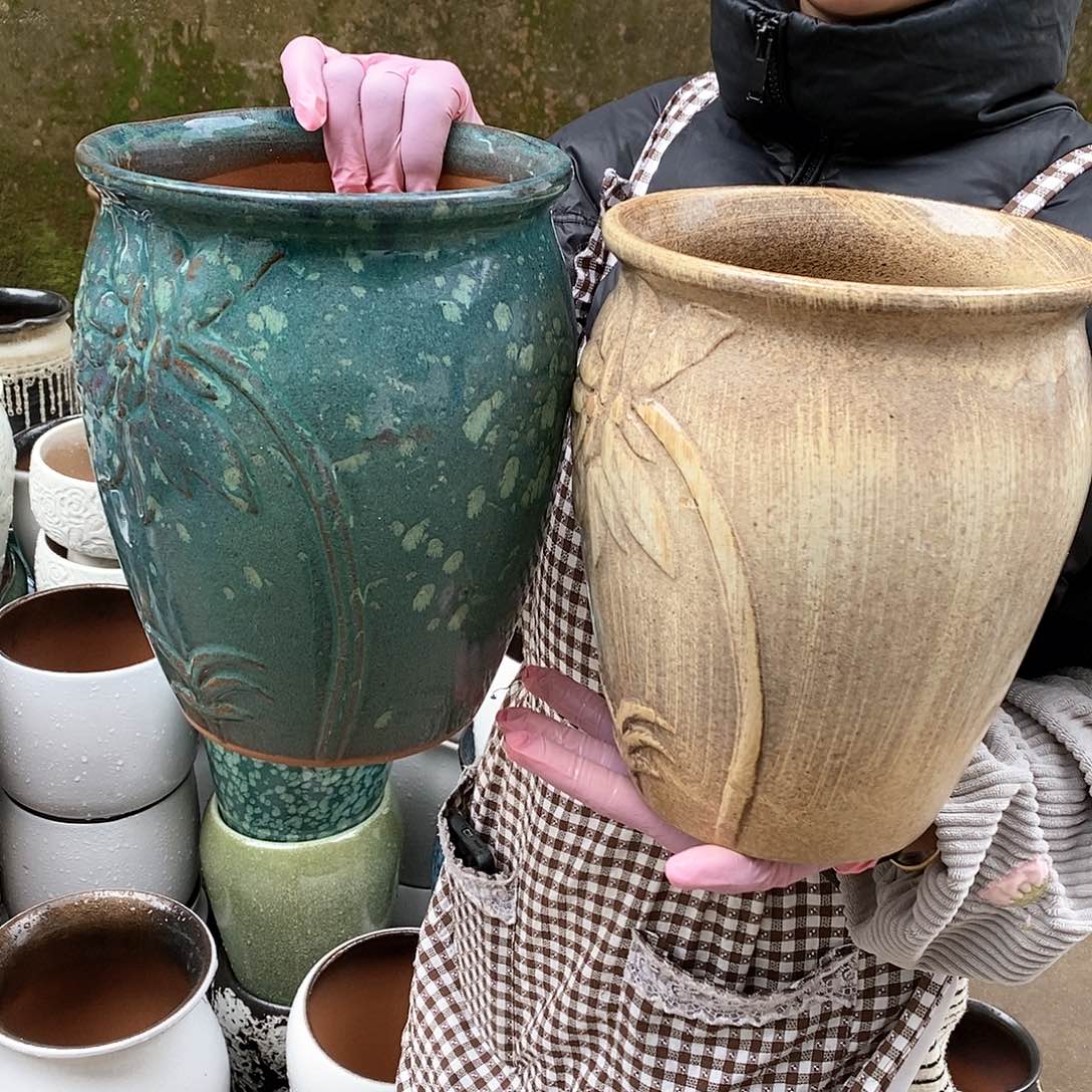 红泥花盆正品口20高25