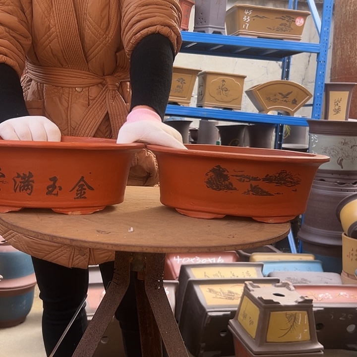 30+30红椭圆花盆花盆花盆