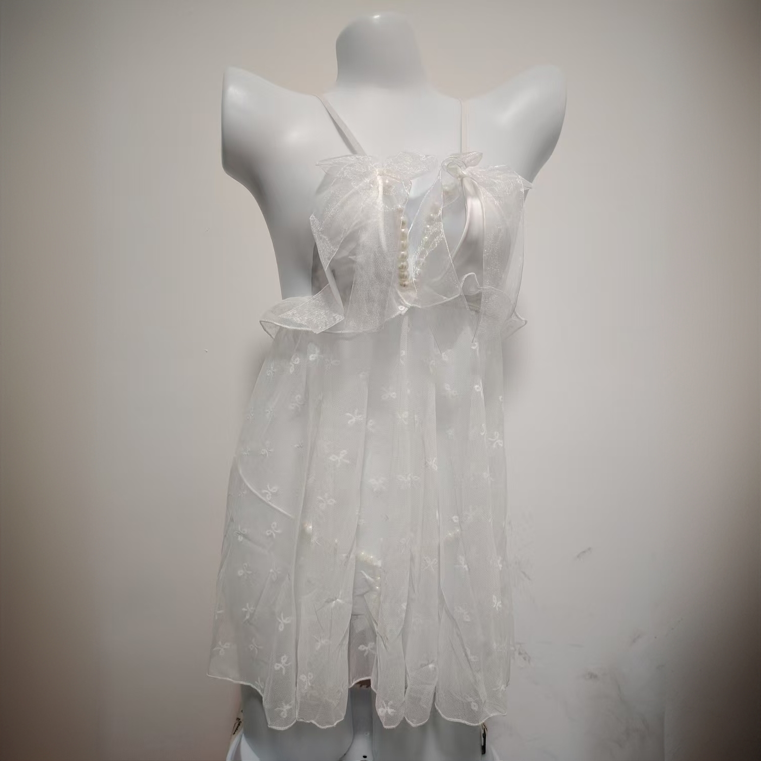 【卿卿之心】性感时尚睡裙浪漫迷人蕾丝透气镂空印花家居睡裙