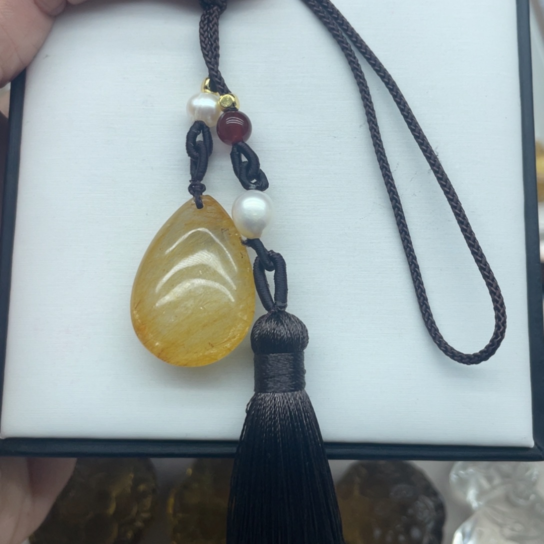 水晶吊坠(不含链)未镶嵌