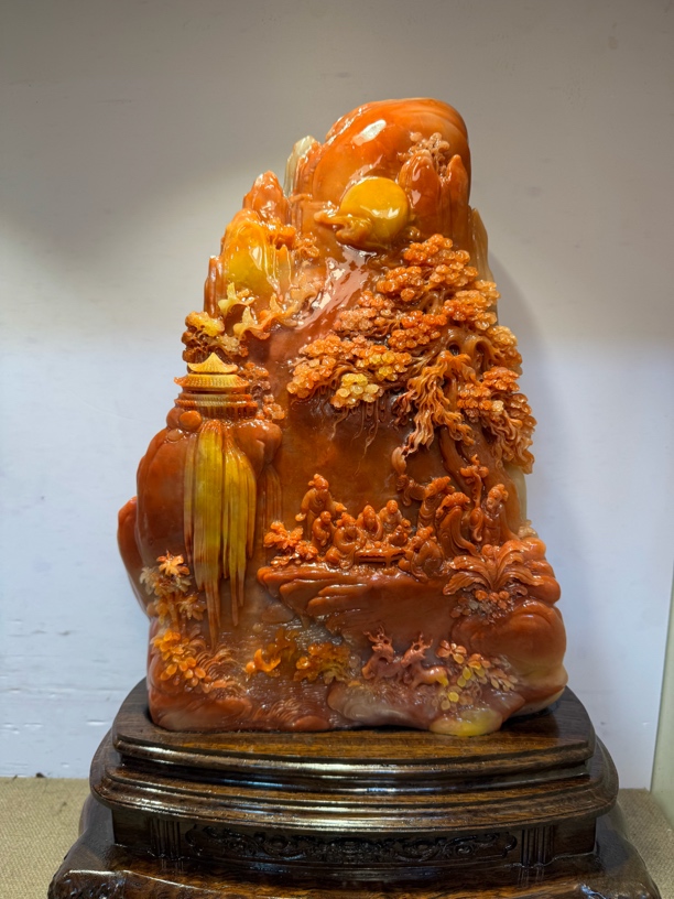 寿山石题材家居装饰物