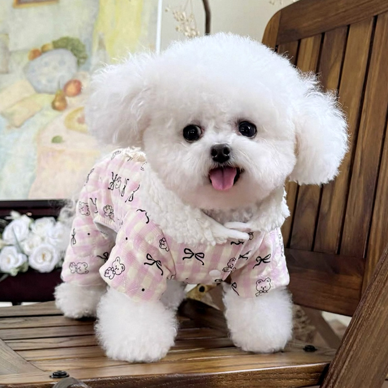 宠物棉衣冬季泰迪比熊小型犬狗狗衣服约克夏