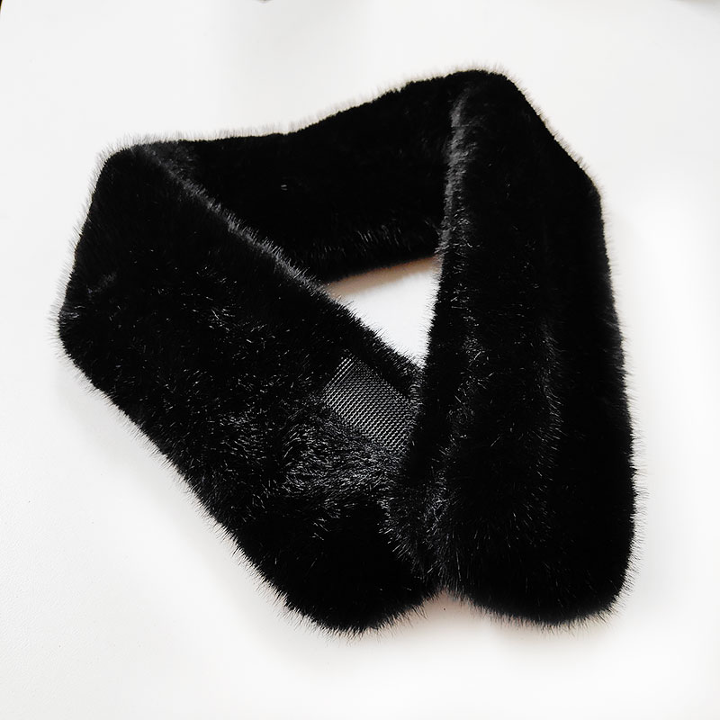 [圆满香云纱]黑色百搭围脖帽子