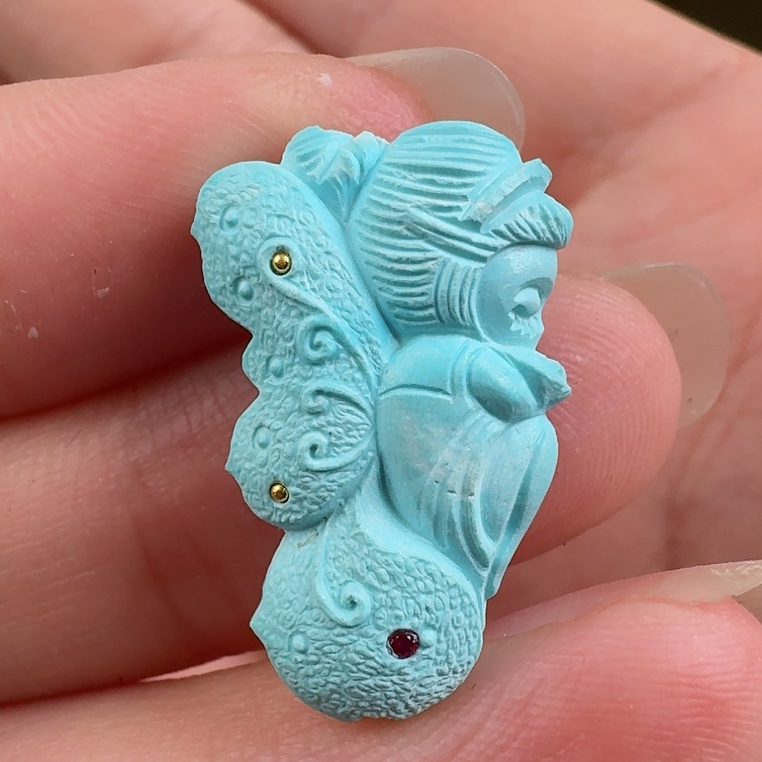 绿松石珠宝奇石未镶嵌