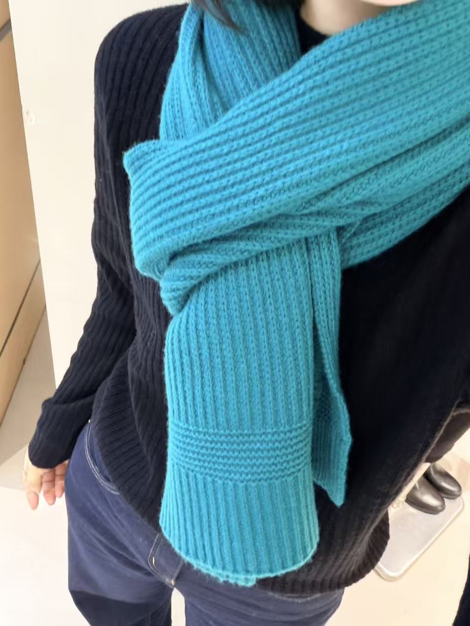 「金小姐」韩系100全羊毛围巾～暖和～