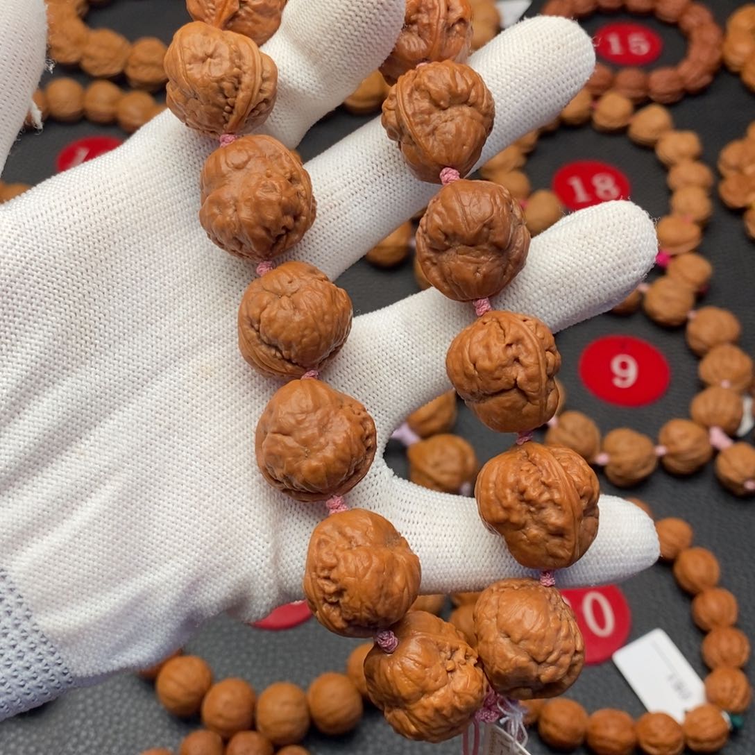 文玩核桃手串20尺佛头