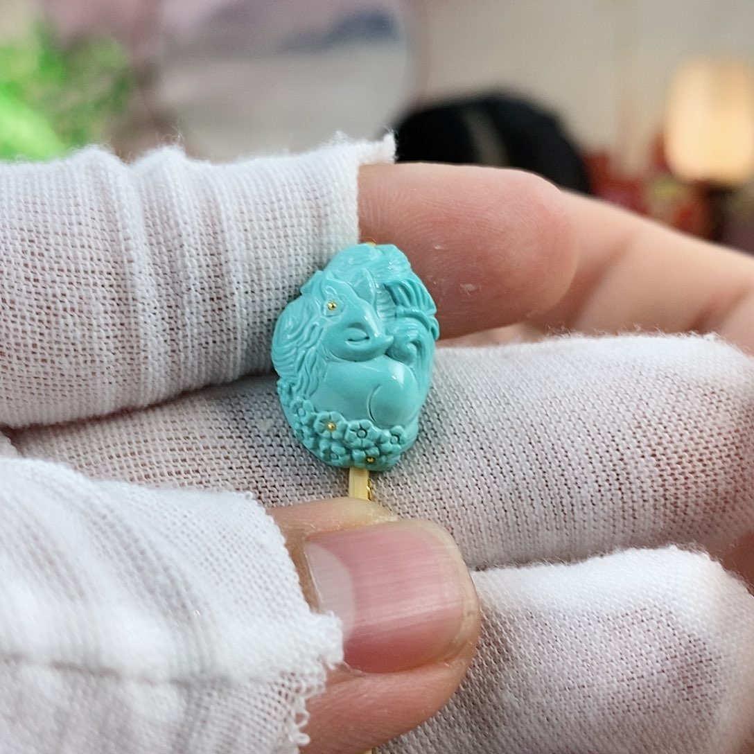 绿松石珠宝奇石未镶嵌