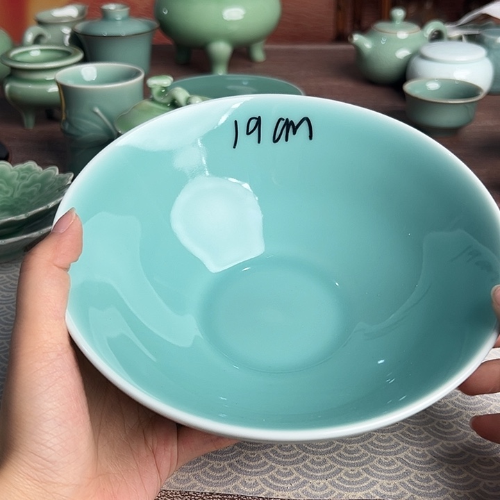 龙泉云间青瓷小米茶器