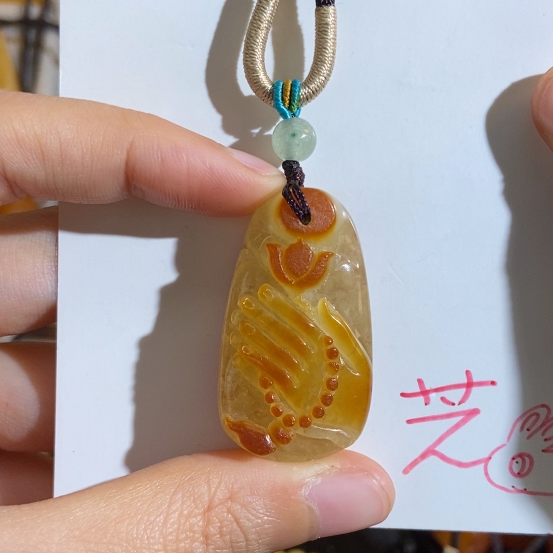 定制琥珀未镶嵌琥珀蜜蜡吊坠