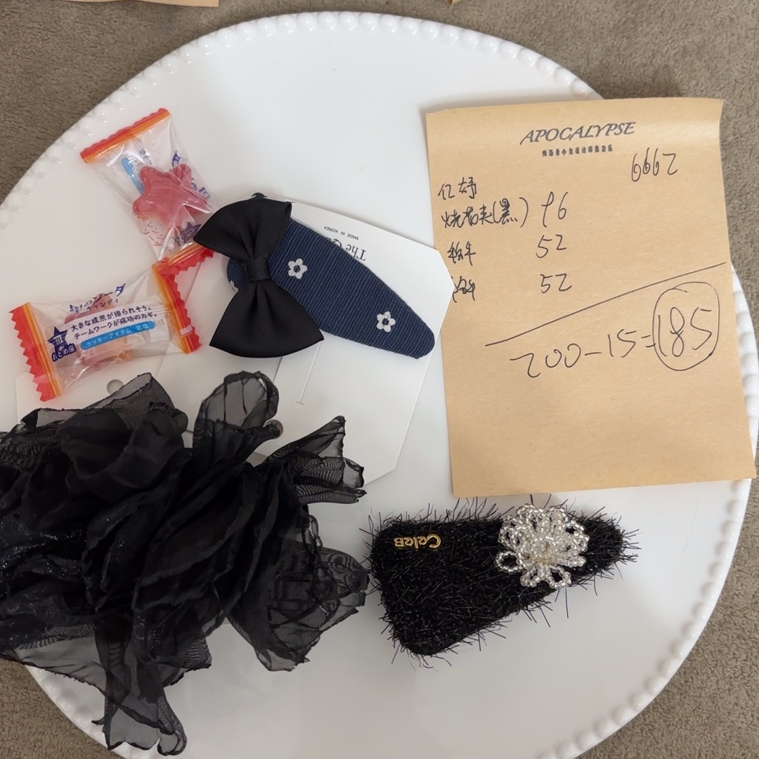 亿***妤布艺铁合金泡菜秋冬新款发饰no退换