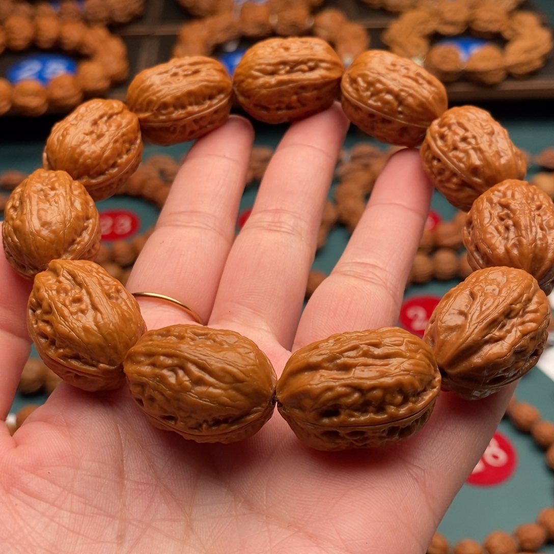 文玩核桃手串20尺寸枣