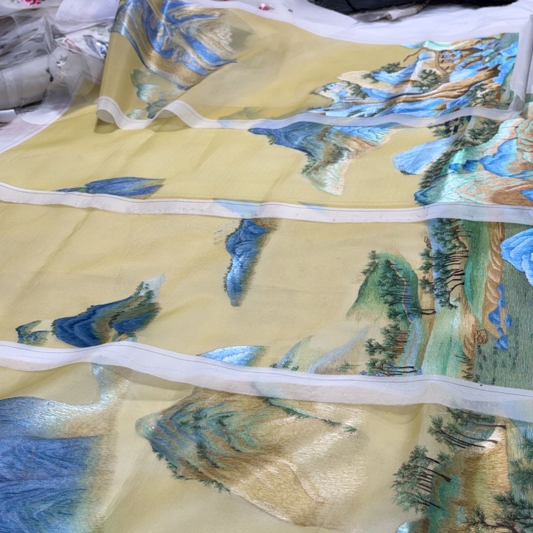 织绣非**乜苏绣艺术纯手工陆老师