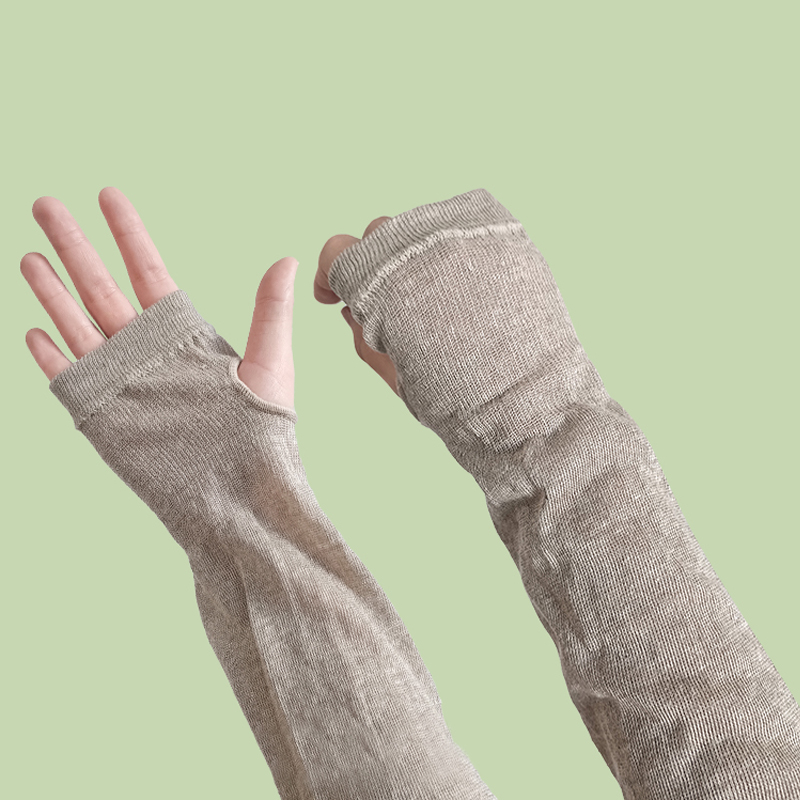 椒时【汉麻防晒袖一对】干爽透气天然抑菌专业防紫外线等级包裹性好