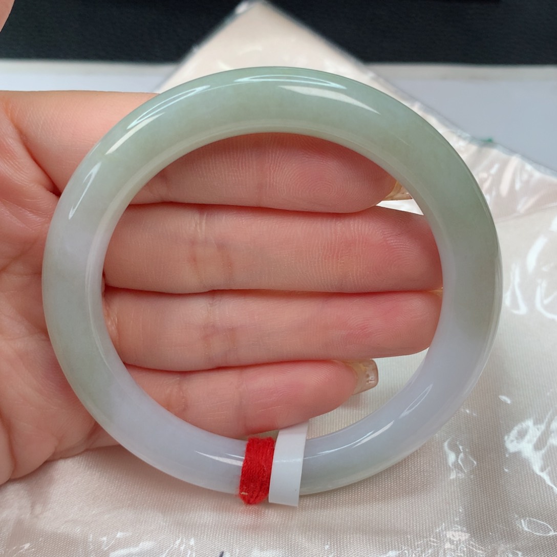 翡翠手镯未镶嵌54-55 圆条