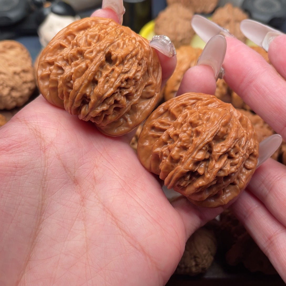 文玩核桃把件红皮山地平谷楼43.5